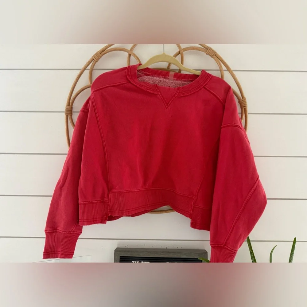 Free People Intercept sweatshirt in red XS - Picture 6 of 9